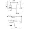 Встраиваемый смеситель для раковины GAPPO G07-6 G1007-26 черный